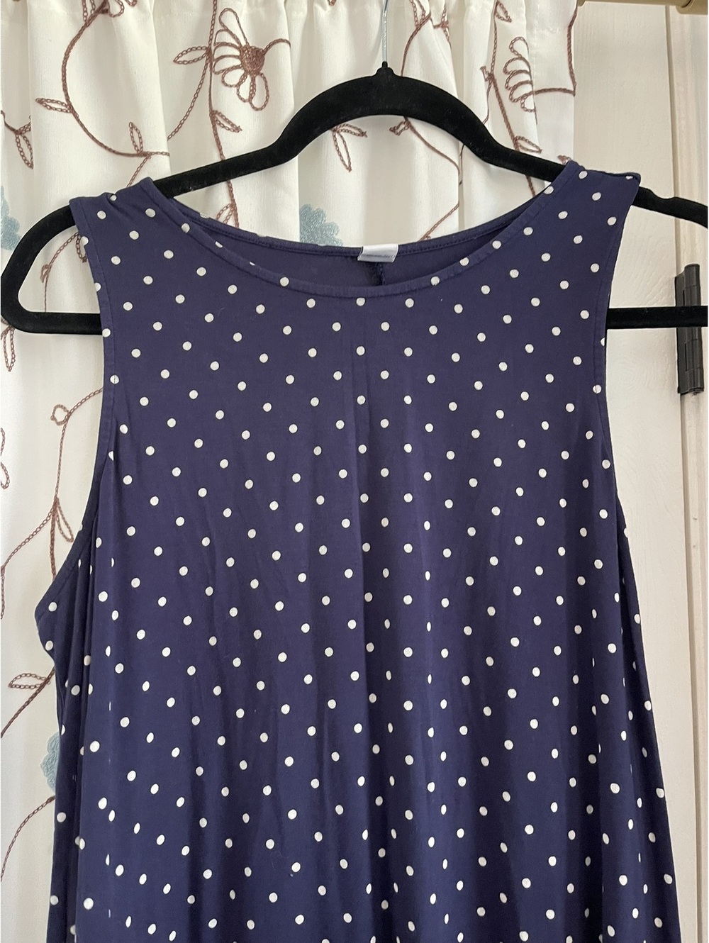 Old Navy | L | Navy Polka Dot Tank Dress - Picture 4 of 6